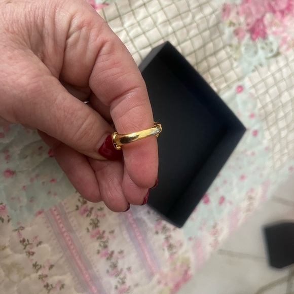 Alexis Bittar Gold Ring with Silver Accents - Picture 2 of 4